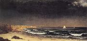 Martin Johnson Heade Approaching Storm Beach near Newport oil on canvas